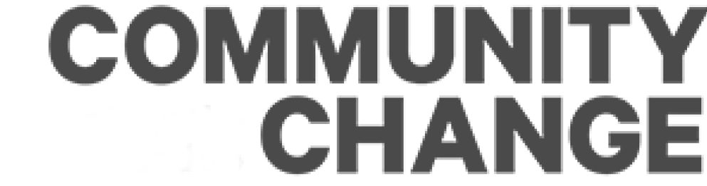 The typographic logo for Community Change, a nonprofit and community partner of CCHEq.